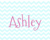 Aqua Chevron Folded Notes - Set of 10