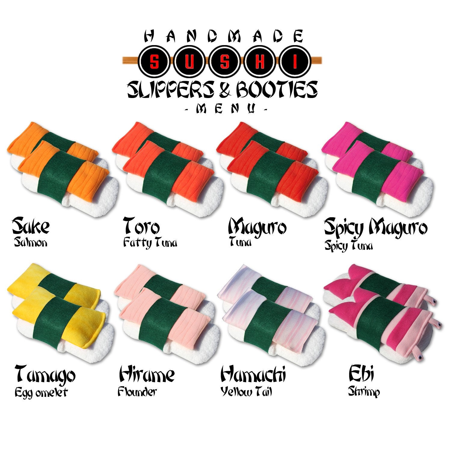 Sushi Slippers - Medium