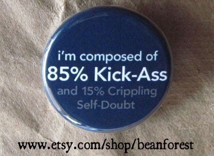 85 percent kick ass - pinback button badge