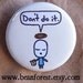 devil and angel - pinback button badge