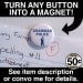 not to be trusted in a bookstore with a credit card - pinback button badge