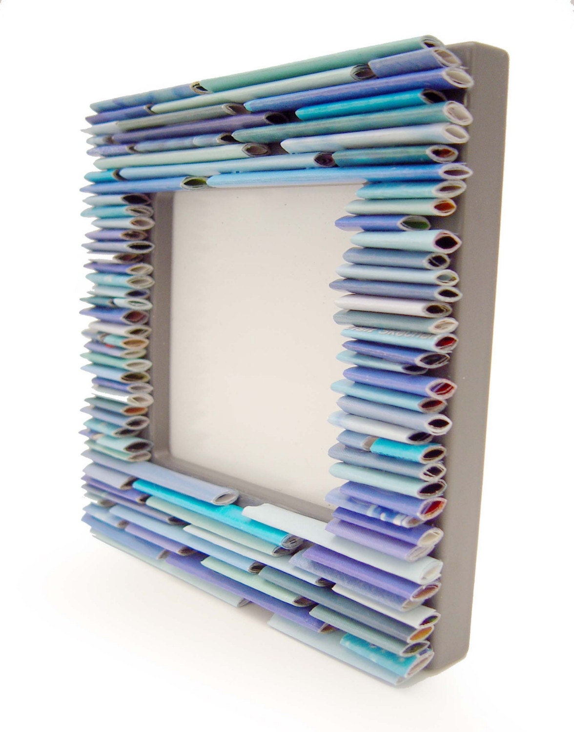 blue mini stick picture frame