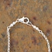 Sweet Tiny Turquoise Moon Necklace (on delicate silver chain)