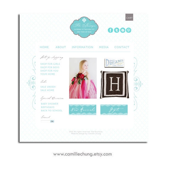 Custom E-commerce Website by Camille Chung on Etsy