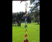 Recycled Glass Chakras Meditation Piece/Suncatcher