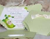 Diaper Baby Shower Invitation - Pea in the Pod