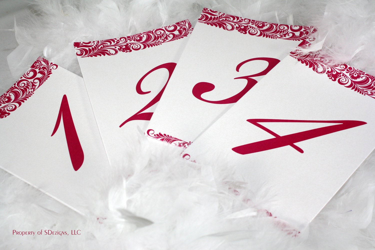 Vibrant Foliage Wedding Table Numbers - (Set of 12) Il_570xn