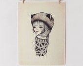 FOX GIRL Print 9X12