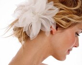 WYLIE- Large Wild Spider Mum, flower, bridal, hair, fascinator, headpiece, clip