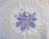 Lot 5, Vintage quilt blocks ,  embroidered ,  1987