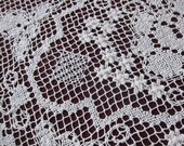 Net lace antimacassar set 4 chair backs 8 armrests 1940s