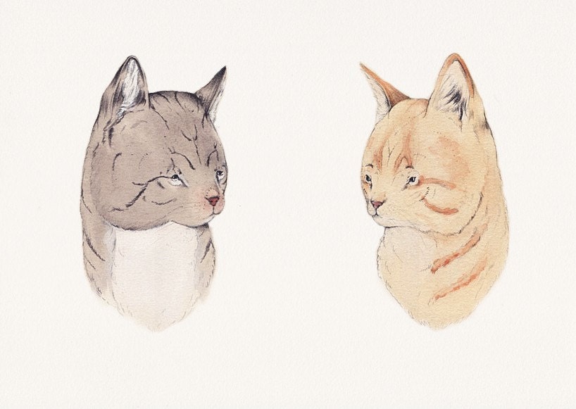 Double Pet Portrait Commission