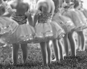 Ballerina Art Print black and white photograph Little Ballerina's 24x36  Large Wall Print featured on House of Turquoise