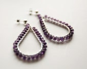 Donna - Amethyst Sterling Silver Dangle Earrings