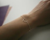 Promise Bracelet - Sterling Silver Heart Bracelet
