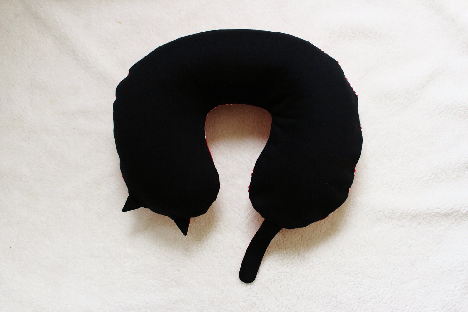 Cat Travel Inflatable Pillow (stripe)