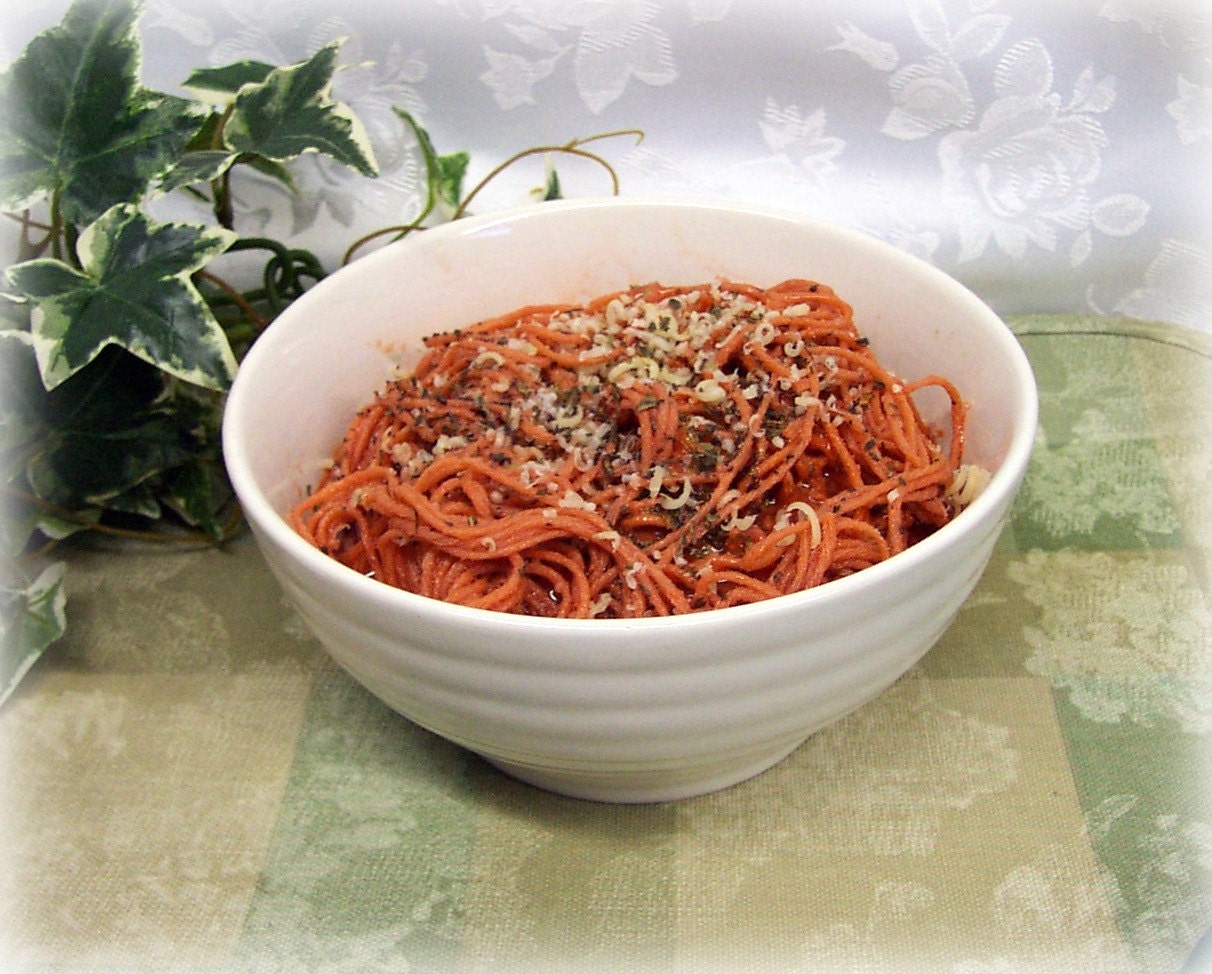 Fake Bowl of Spaghetti, Parmesan Cheese & Basil Food Prop