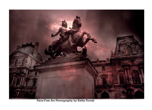 Paris Photography - French King Louis XIV, Paris Home Decor, Paris Architecture Statues, Fine Art Paris Photography 8" x 12"