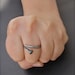 Nail Ring - Hand-Forged Sterling Silver Industrial Ring