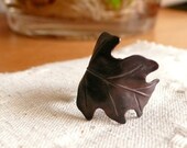All new Midnight Black. Leaf ring