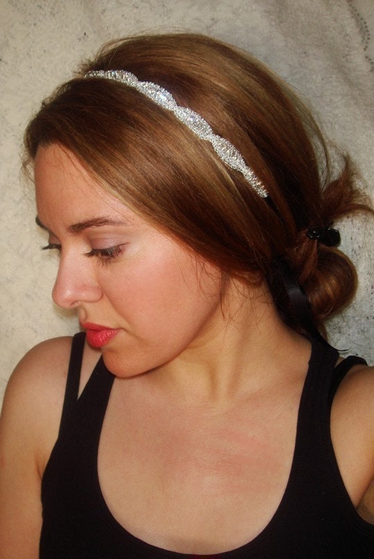 Wedding Headband, Accessories, Hair, Bridal, Headband, ATHENA, Rhinestone Headband, Wedding Headpiece, Bridal Headpiece, Hair Accessory