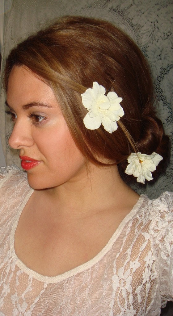 Flower hair accessories, Wedding Flower Bobby Pins-GRACE, Flower Bobby Pins, Accessories, Bridal Accessories, Bridesmaid, Hair