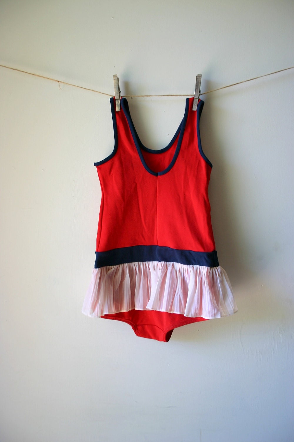 Adorable Vintage Tutu Skirt Swimsuit