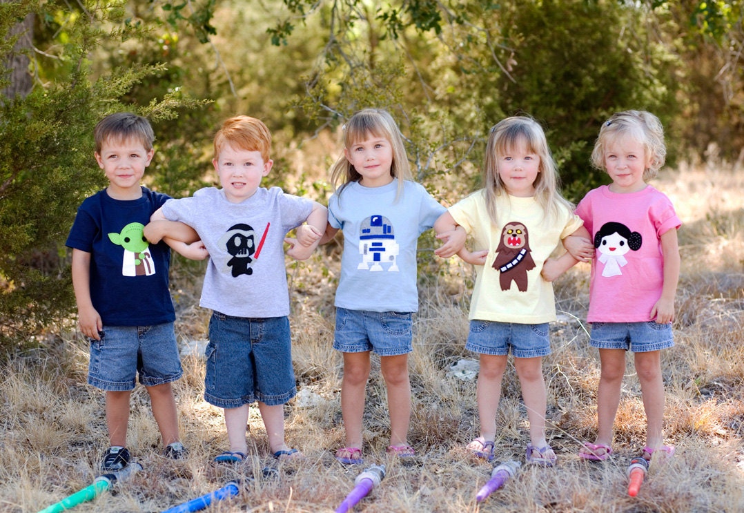 Sewing Wars Custom Made Kids Shirt: Create ONE and ONLY Shirt with Your Choice of Sewing Wars Character