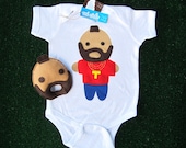 Looks Like Mr. T... Infant Bodysuit and Baby Rattle Combo