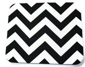 Mouse Pad mousepad / Mat - Rectangle - Chevron Black - Zig Zag