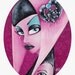 Jade Egyptian Goth original painting
