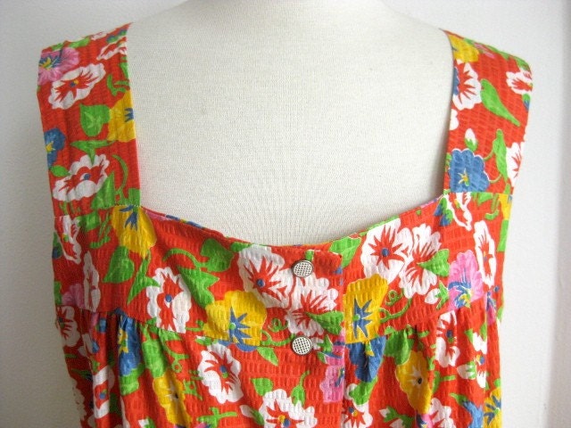 Vintage dress Shift style, shirtdress by Smart Time, 1960s