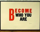 Modernist Letterpress Print Poster