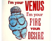 VENUS linocut poster