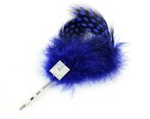 Steampunk Blue Feather and Hamilton Watch Dial Bobby Pin