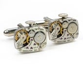 1940's Hamilton Watch Movement Steampunk Cuff Links