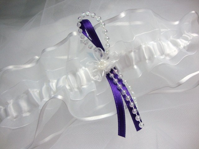 Organza and Satin Wedding Garter Bridal Prom Accessories