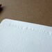Personalized Letterpress Stationery - Blind Letterpress - Set of 25