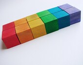 Rainbow Blocks Starter Set - A Montessori and Waldorf Inspired Wooden Materials Learning Toy