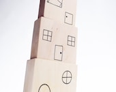 Stacking Town - a Montessori and Waldorf Inspired Stacking and Nesting Toy