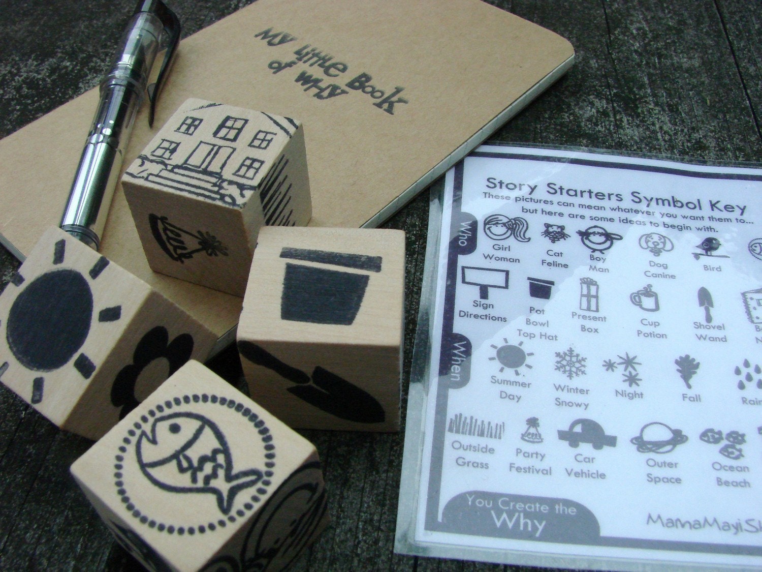 Story Starters - You Create the WHY Playset - A Montessori and Waldorf Inspired Learning Toy
