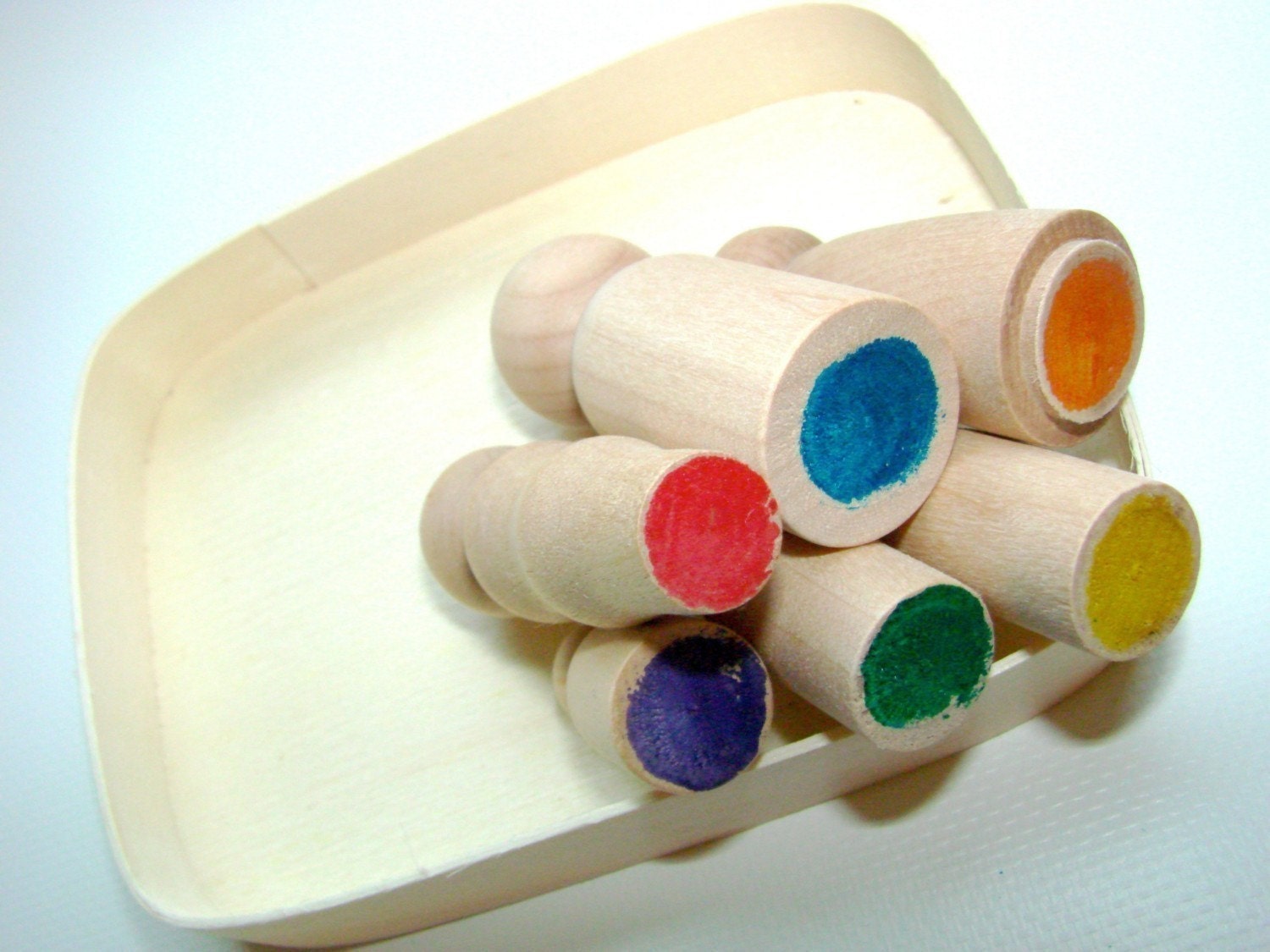 The Family Box - Wooden People Playset - A Montessori and Waldorf Inspired Natural Learning Toy