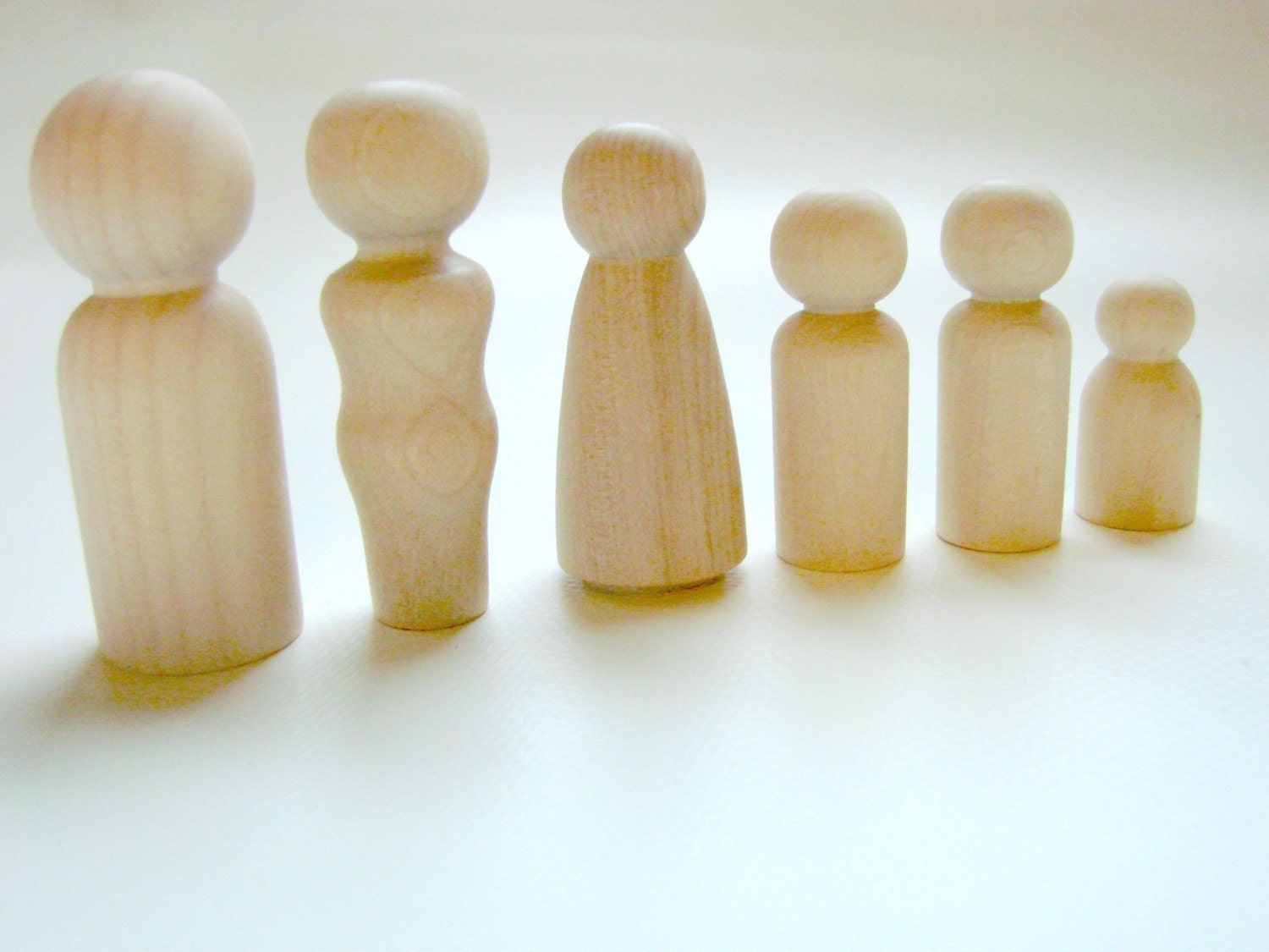 The Family Box - Wooden People Playset - A Montessori and Waldorf Inspired Natural Learning Toy