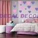 Vinyl Wall Art 216 HEARTS Vinyl Wall Decal Sticker Wall Decor Appliques Free USA SHIPPING