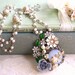 Happy Spring 15% off Sale Mother's Day Gift - Something Blue Repurposed Vintage Jewelry Shabby Chic Wedding Collage Necklace
