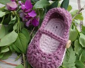 baby booties mary jane grappe and light pink size 3/6 months ready to ship with gift box