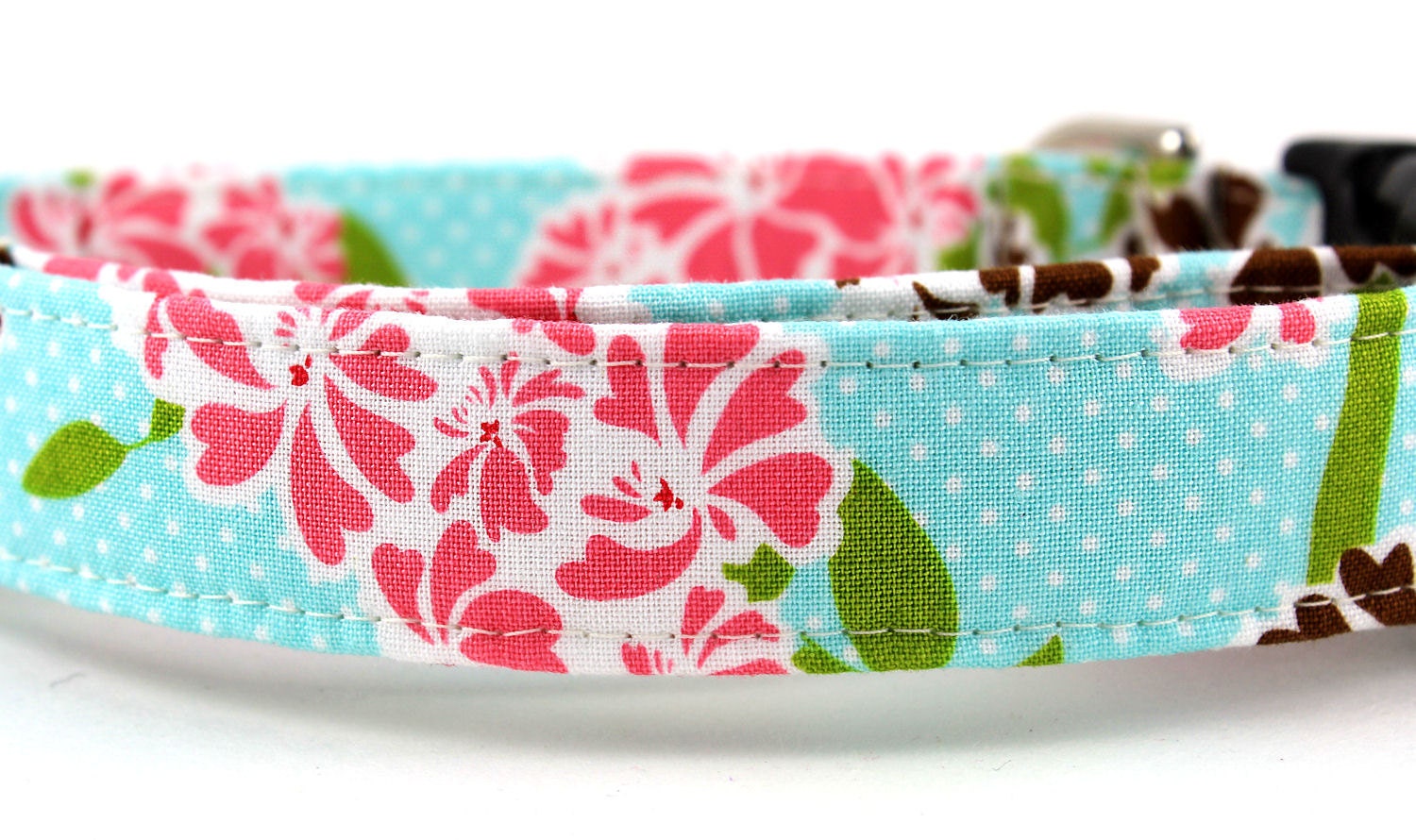 Aqua Dog Collar - Gingerella in Blue