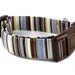 Striped Dog Collar and Bowtie Set - Mr. Bingley - Made to Order in Your Choice of Size