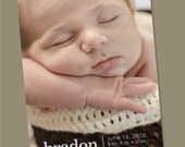 On the bottom - Birth Announcement