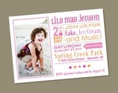 Font Fun - custom birthday invitation